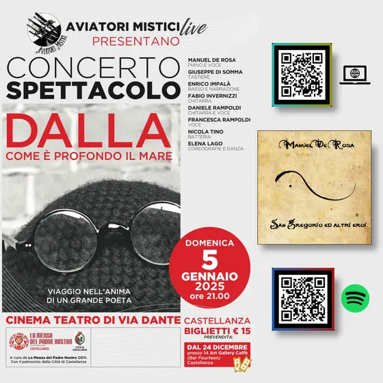 Locandina del concerto a Castellanza del 5 gennaio 2025